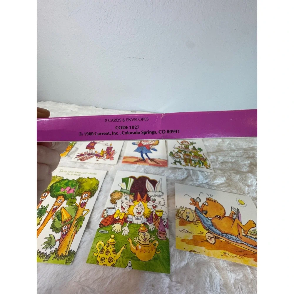 Vintage 1980 Current Inc Uncommon Quips Greeting Cards Set of 8 Kirk Artist